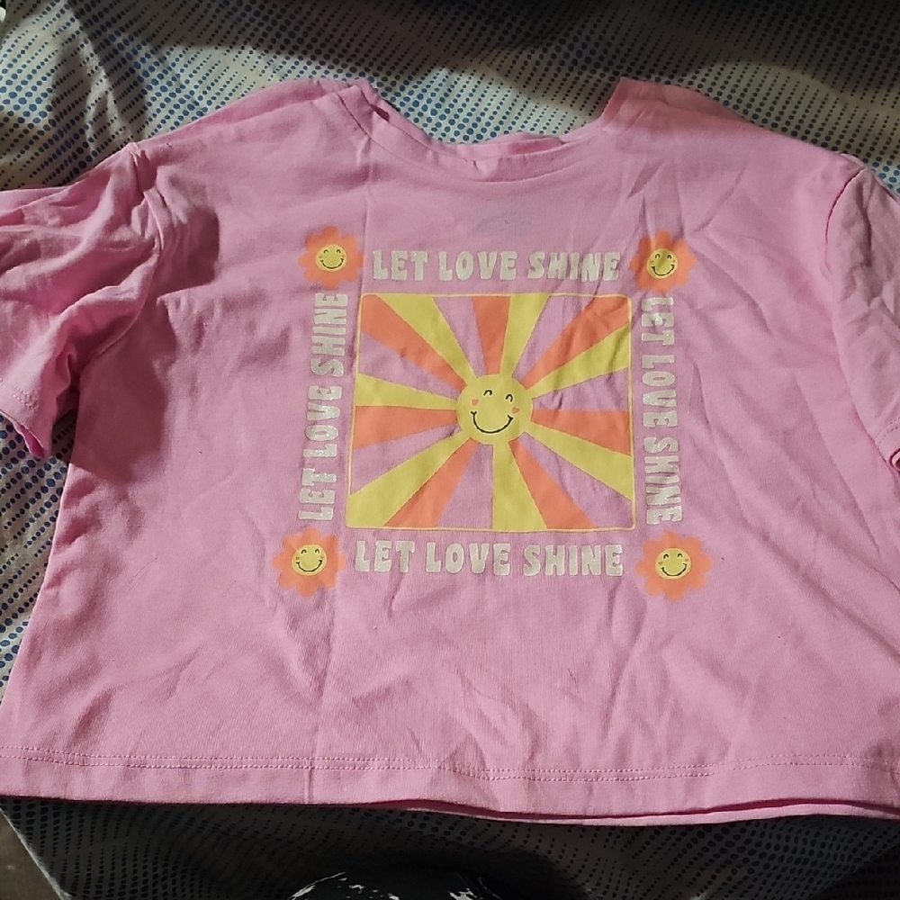 Pink Kids Shirt with Smiley Design